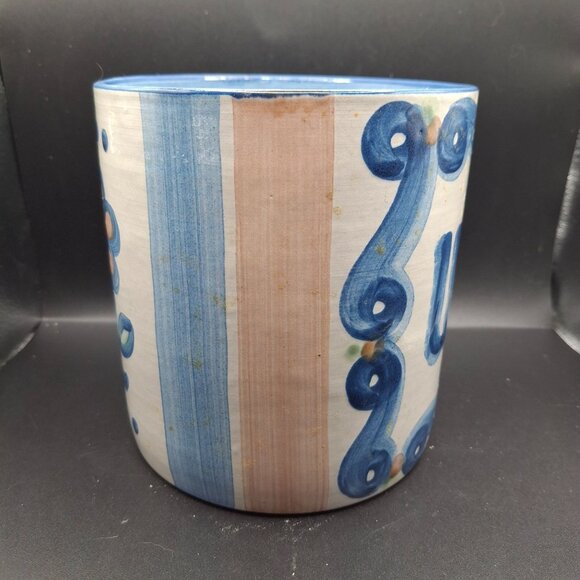 MA Hadley Vintage Hand-Painted Ceramic Utensil Holder Floral - Picture 2 of 9